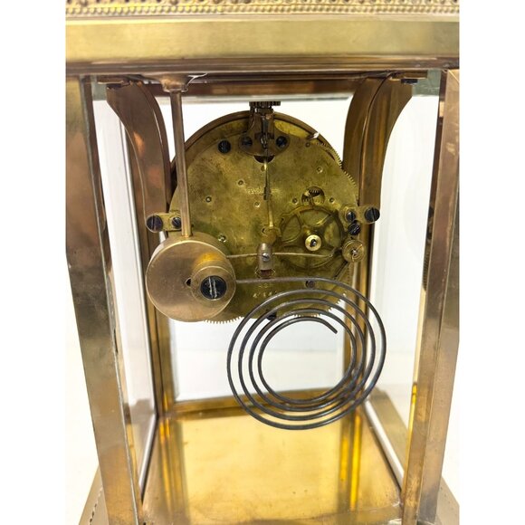 Antique Seth Thomas Crystal Regulator Mantle Clock - Picture 7 of 13